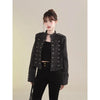 Women's Clothing Short Coat New Jeans Jacket Retro Button Design Slim Stand-up Collar Long Sleeves Denim Top Jacket Short Coat