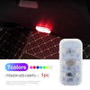 Interior LED car touch lights, wiring free modification, colorful reading lights, touch sensitive lights, bedroom night lights