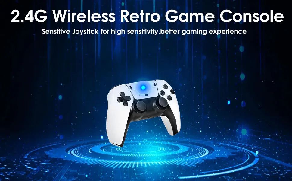 2026 New Retro Gaming Console with 23 Emulators & 20,000+ Built-in Games 4K HDMI 2.4G with Dual Wireless Controllers