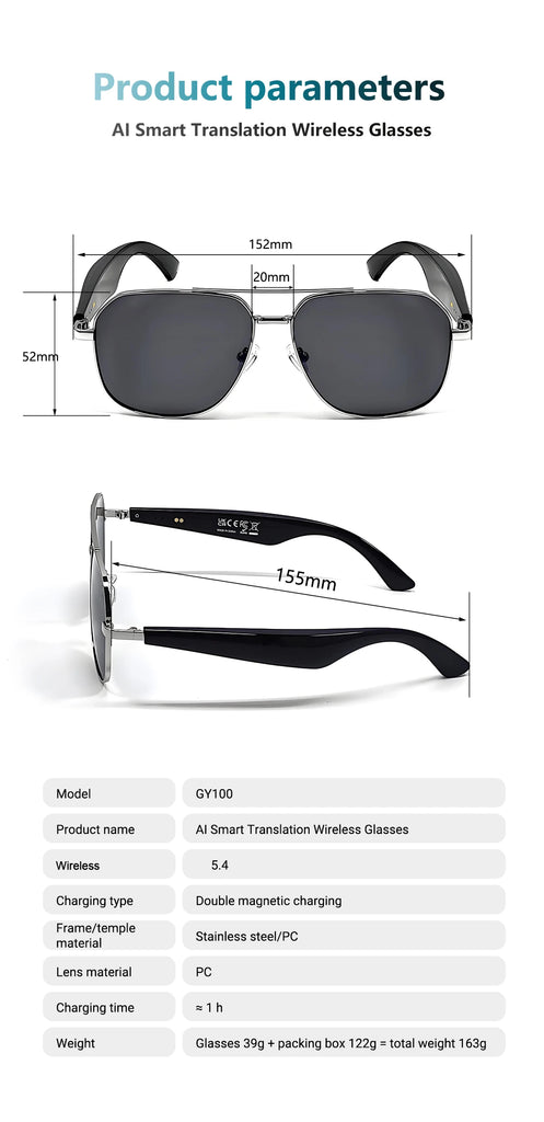 Smart glasses, translation earphones, stylish sunglasses, open-back earphones, earphones that can make phone calls