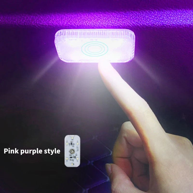 Interior LED car touch lights, wiring free modification, colorful reading lights, touch sensitive lights, bedroom night lights