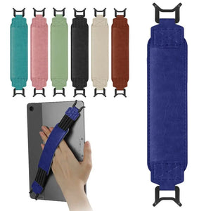 Leather Tablet Hand Strap Elastic Anti Drop EReader Holder Universal Security 6-7 Inch Tablets-Stand Handle Grip Secure Holding