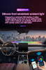 Interior 1.5M Car WindShield Decor Car LED Atmosphere Light USB Plug and Play Car LED Decorative Light with Remote Control APP