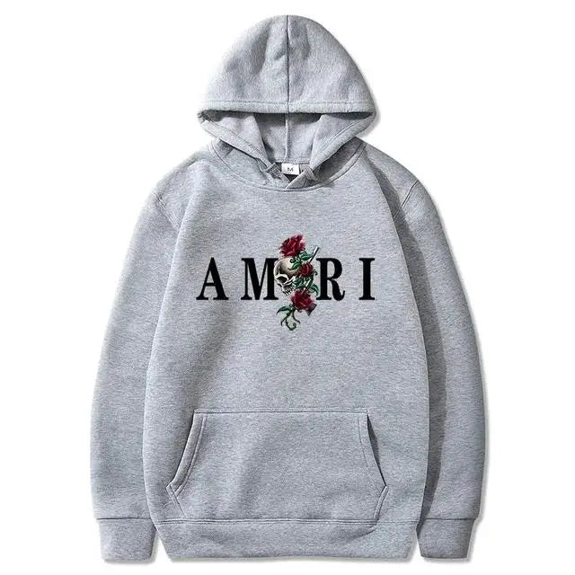 2026Men's and women's fashionable clothing trends with printed sportswear Harajuku casual pullover Long-sleeved hooded