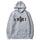 2026Men's and women's fashionable clothing trends with printed sportswear Harajuku casual pullover Long-sleeved hooded