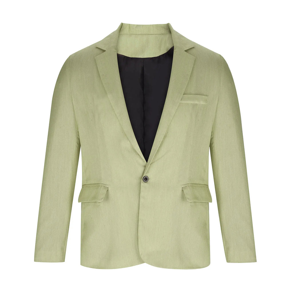 2026 Fashion Men's Clothing Business Casual Blazer Coats Classic Single Button Slim Fit Suit Jackets Elegant Gentleman Suit Tops