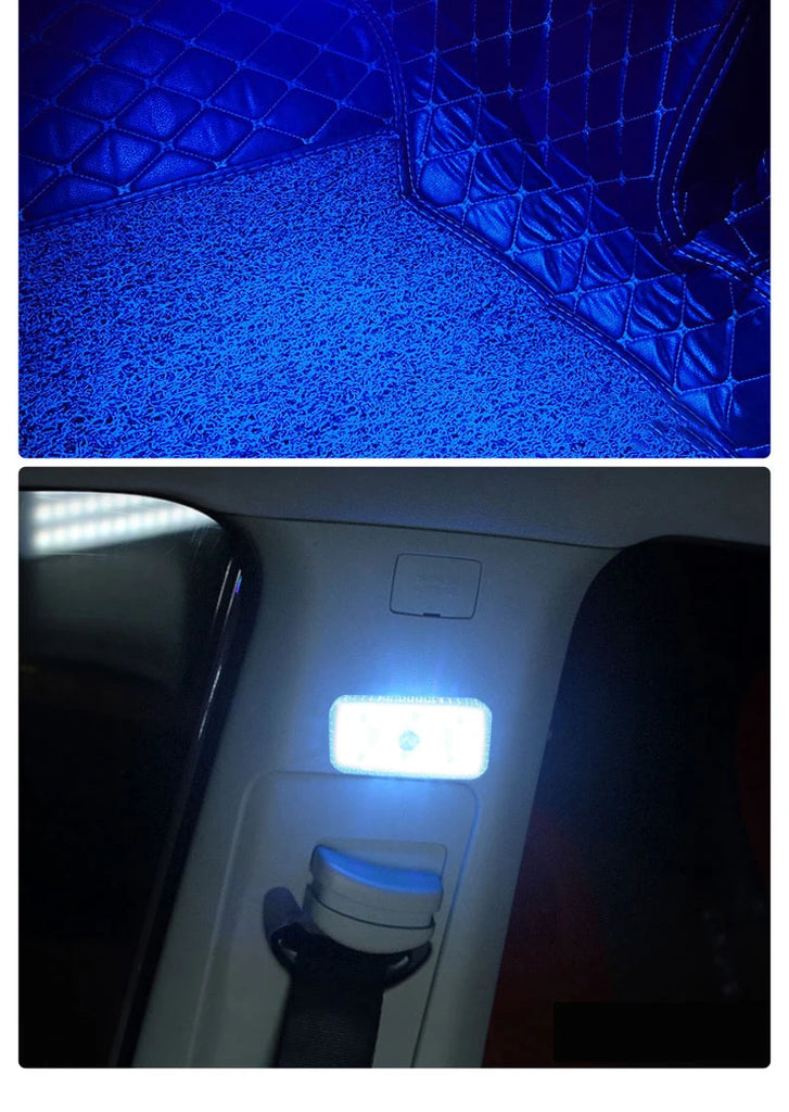 Interior LED car touch lights, wiring free modification, colorful reading lights, touch sensitive lights, bedroom night lights