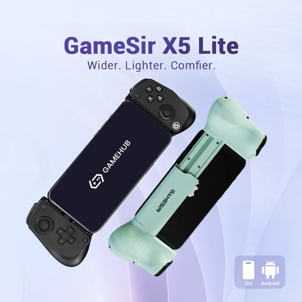 GameSir X5 Lite Mobile Gaming Controller Phone Gamepads for iPhone 17 16 15 Series IOS iPad Mini Y700 Android Tablet Controle