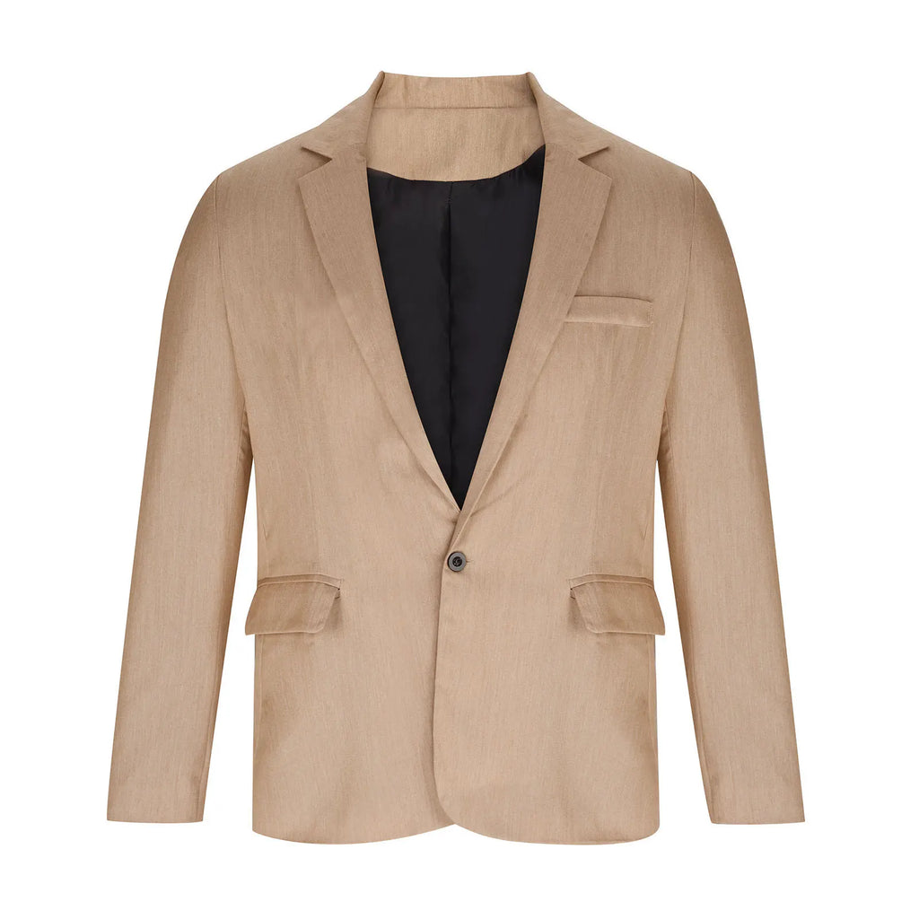 2026 Fashion Men's Clothing Business Casual Blazer Coats Classic Single Button Slim Fit Suit Jackets Elegant Gentleman Suit Tops