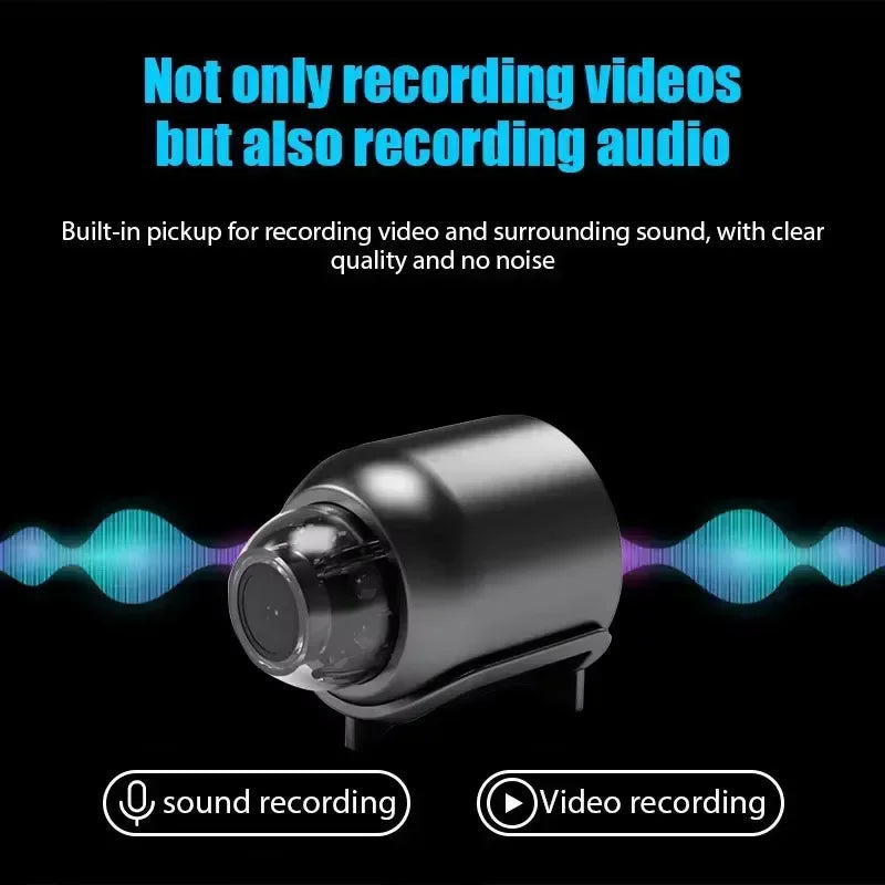 Lenovo Wireless Camera 4K Surveillance Security Video Cam Night Vision Motion Detect Camcorder Mini Cam Monitor Smart Home