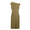 European and American style women's clothing new fashion temperament slim fit solid color not low collar dress