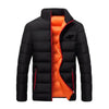 2024 New Cotton Clothing Winter Men's High Quality Casual Fashion Lightweight Warm Business Stand up Collar Warm Coat