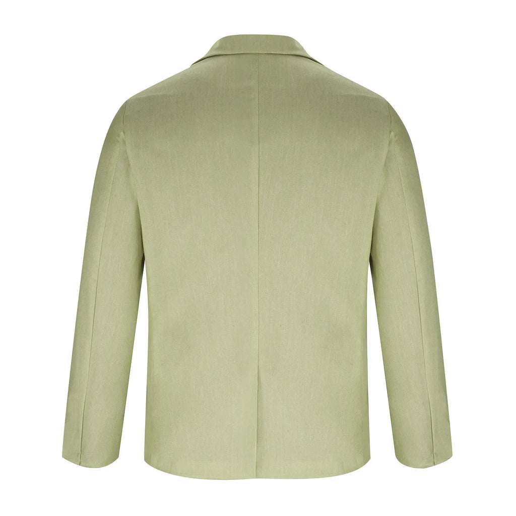 2026 Fashion Men's Clothing Business Casual Blazer Coats Classic Single Button Slim Fit Suit Jackets Elegant Gentleman Suit Tops