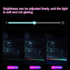 Interior 1.5M Car WindShield Decor Car LED Atmosphere Light USB Plug and Play Car LED Decorative Light with Remote Control APP