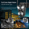 LS VISION 4G /WIFI Outdoor Solar Camera 8MP Dual Lens PIR Sim Card Built in Night Vision Waterproof Security Camera Battery CCTV